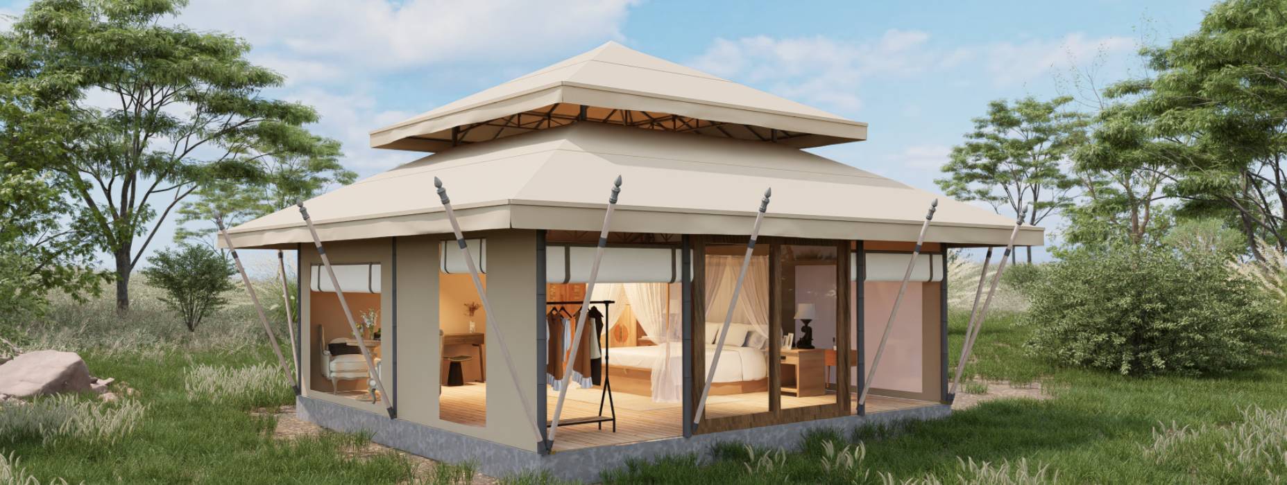 孟连户外野奢帐篷